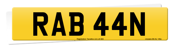 Registration number RAB 44N